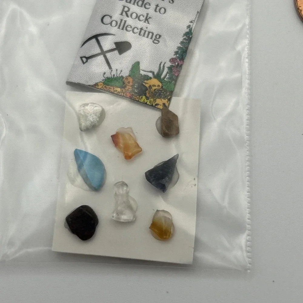 Handmade By Artist Miniature Rock Collector Kit, With A Printed Guide 1:12 - Picture 4 of 7